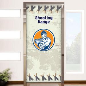 아트박스/꾸밈 cg544-재밌는사격놀이_현관문시트지