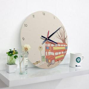 아트박스/꾸밈 cg494-이층버스_인테리어벽시계