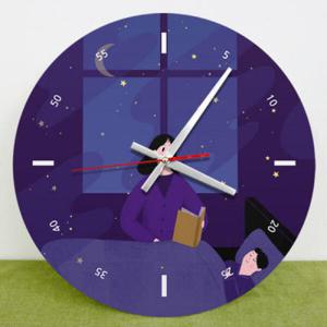 아트박스/꾸밈 ck646-그리운엄마의자장가_인테리어벽시계