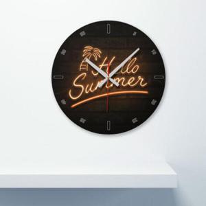 아트박스/꾸밈 ck652-뜨거운여름네온사인_인테리어벽시계