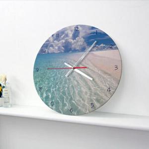 아트박스/꾸밈 cg462-시원한해변_인테리어벽시계