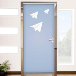 아트박스/꾸밈 cg585-종이비행기_현관문시트지