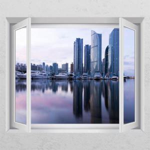 아트박스/꾸밈 ta036-해운대마린시티_창문그림액자