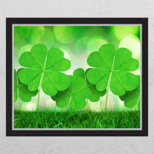 아트박스/꾸밈 ck777-행운을부르는네잎클로버_창문그림액자