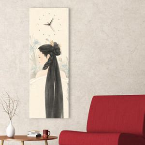 아트박스/꾸밈 iy824-여인의창포머릿결_대형노프레임시계