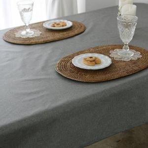 아트박스/앤코튼 라곰 그레이 방수코팅 테이블보 130x130