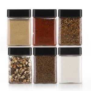 아트박스/비프로젝트 사각 미니 양념통 300ml(블랙) 6P