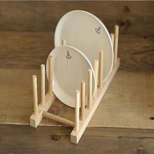 아트박스/와인앤쿡 원목 7칸 접시꽂이 1개