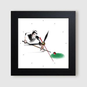 아트박스/꾸밈 it407-당구의신_미니액자벽시계