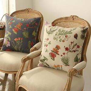 아트박스/앤코튼 파피가든 린넨 쿠션(솜 포함) 50x50