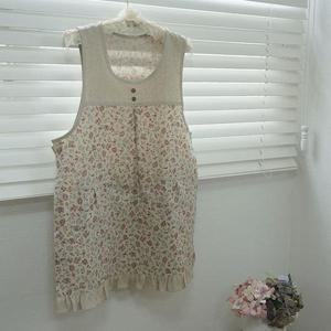 아트박스/앤코튼 린넨들꽃 원피스앞치마 (2color)