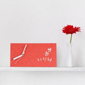 아트박스/원에이엠 가정의달 캘리그라피 힐링메세지 탁상시계