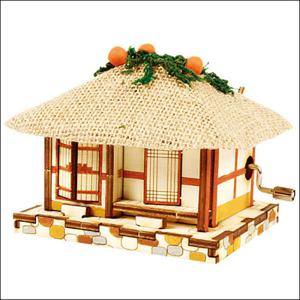 아트박스/퍼즐사랑 오르골 목재 입체퍼즐 - 영공방 초가집(수동)