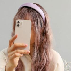 아트박스/위드마켓 [엔젤슈슈] 새틴 펄 볼륨 헤어밴드(아이보리)