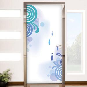 아트박스/꾸밈 ih413-그래픽 아쿠아 월드_현관문방문시트지