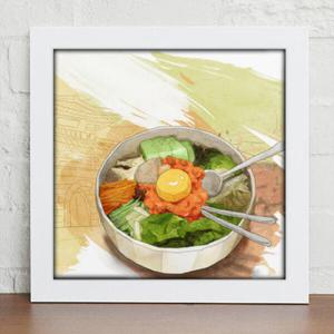 아트박스/꾸밈 ix174-먹거리_든든한한식_인테리어액자