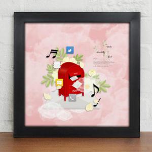 아트박스/꾸밈 cz120-뮤직홀릭_우체통축음기_인테리어액자