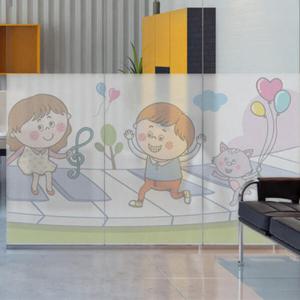 아트박스/꾸밈 cj162-즐거운피아노연주_글라스시트지_글라스시트