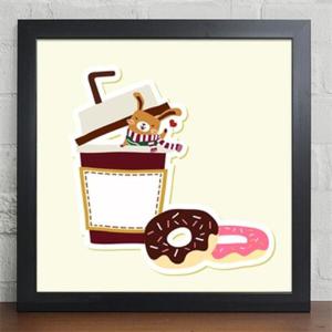 아트박스/꾸밈 iy120-향긋커피 달콤도넛