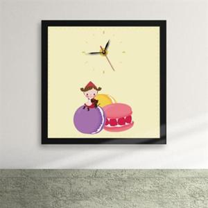 아트박스/꾸밈 ix145-사르르 녹는 마카롱 액자시계