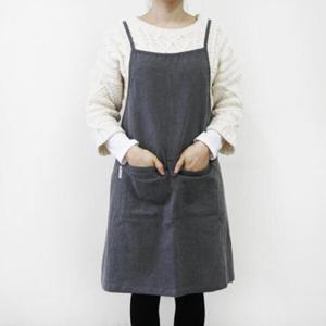 아트박스/뚜바비엥 시그니쳐 린넨 에이프런_그레이