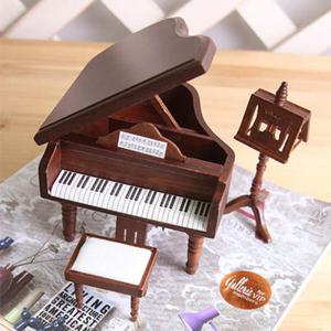 아트박스/이모셔널 엔티크 우드 피아노 미니어쳐 set