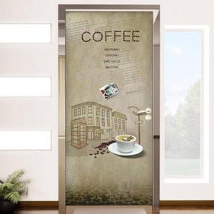 아트박스/꾸밈 tj051-커피향카페_현관문시트지