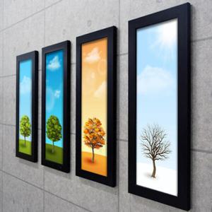 아트박스/꾸밈 cv088-이어진사계절트리_액자세트