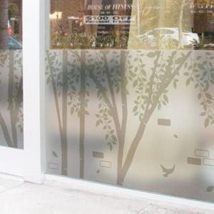 아트박스/꾸밈 im634_m-무점착유리시트_바람이불어오는자작나무