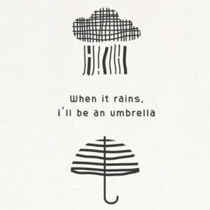 아트박스/꾸밈 ch635-우산이돼줄게_그래픽스티커