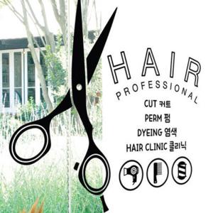 아트박스/꾸밈 cm682-헤어샵미용가위_그래픽스티커
