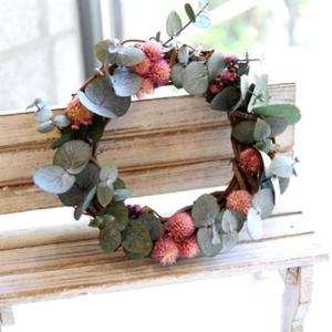 아트박스/더봄 천일홍과 유칼립투스리스-프리저브드