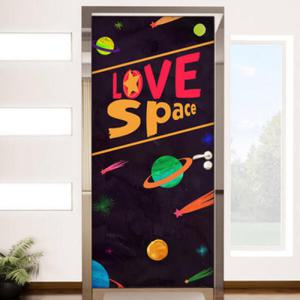 아트박스/꾸밈 cc310-러브우주_현관문시트지