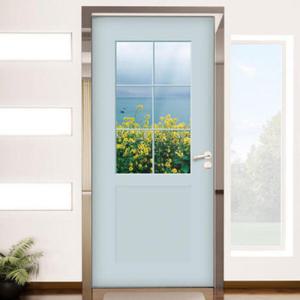 아트박스/꾸밈 ih866-창문그림(유채꽃과제주바다)_현관문시트지