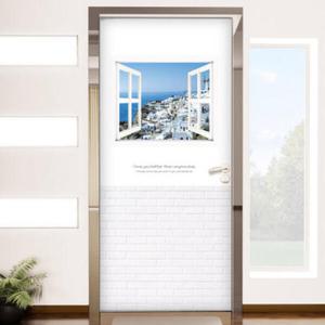 아트박스/꾸밈 cm812-산토리니로떠나자_현관문시트지