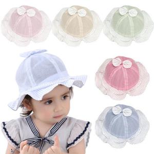 아트박스/엠케이 리본 스프라이프 유아 벙거지모자(48cm) 500059