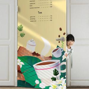 아트박스/꾸밈 ii034-칠판현관문시트지_알로하커피