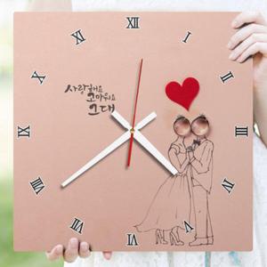 아트박스/꾸밈 ck099-사랑해요고마워요그대_인테리어벽시계