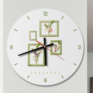 아트박스/꾸밈 cg069-그리너리플라워_인테리어벽시계