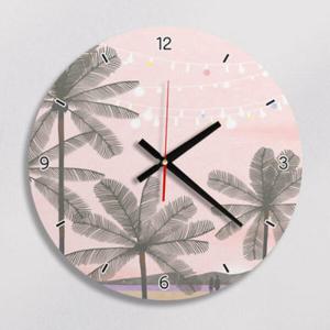 아트박스/꾸밈 cg088-노을지는해변_인테리어벽시계