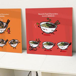 아트박스/꾸밈 is739-아크릴액자_음식캐릭터_아크릴액자