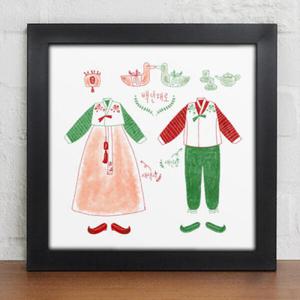 아트박스/꾸밈 cv019-맞춤결혼예복세트_인테리어액자