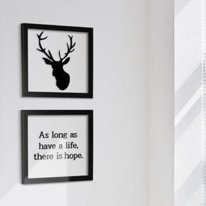 아트박스/꾸밈 pk091-북유럽사슴_투명액자