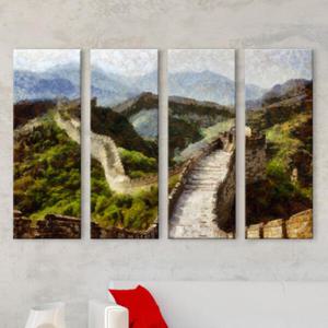 아트박스/꾸밈 cw631-만리장성_그림_대형노프레임세트