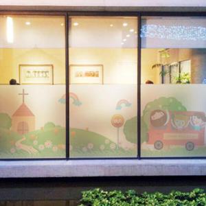 아트박스/꾸밈 ck093_m-무점착유리시트_버스타고교회가는길_글라