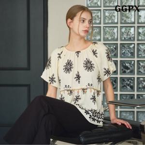 [GGPX]자개 에스닉 블라우스 (GPBBA049D)