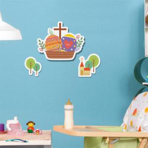 아트박스/꾸밈 nb038-인테리어벽시계-부활절계란