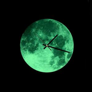 아트박스/모두의팩토리 야광 달 우드 벽시계 원형 270mm
