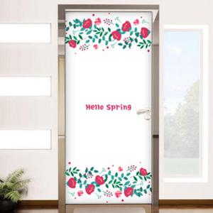 아트박스/꾸밈 pa432-헬로스프링꽃_현관문시트지