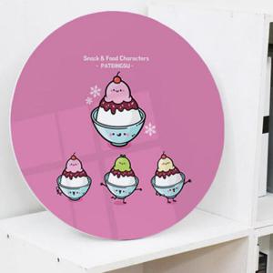 아트박스/꾸밈 id299-원형아크릴액자_음식캐릭터